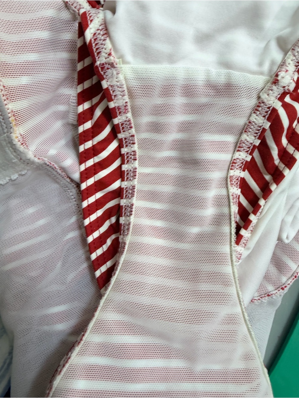 Nip Tuck Women’s Size 4 Multi Cup Fit Red White Striped One Piece Swimsuit - Picture 8 of 9